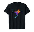 Soccer Athlete Sports Drawing T-Shirt - Graphic Print for Adults