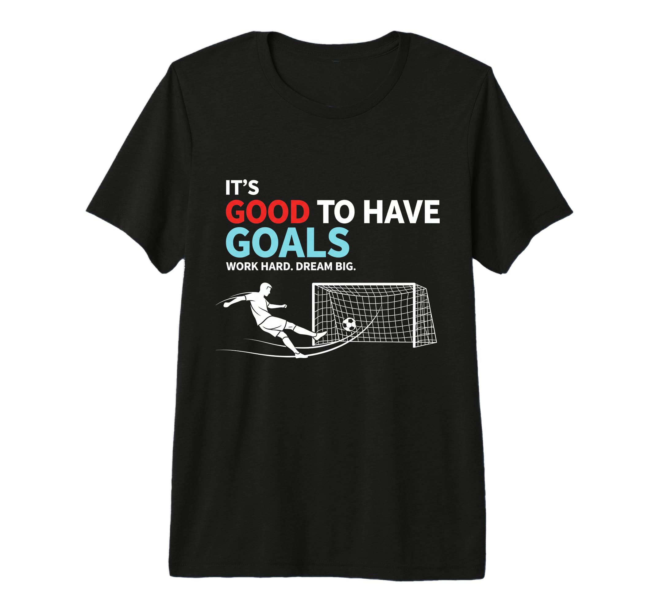 Soccer Its Good To Have Goals Tri Blend T-Shirt - Aesthetic Graphic Unisex