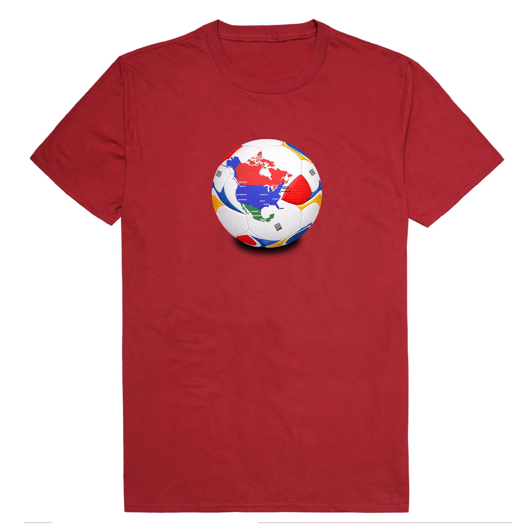 Soccer 2026 Tees World Ball T-Shirt - Trendy Graphic Men Women