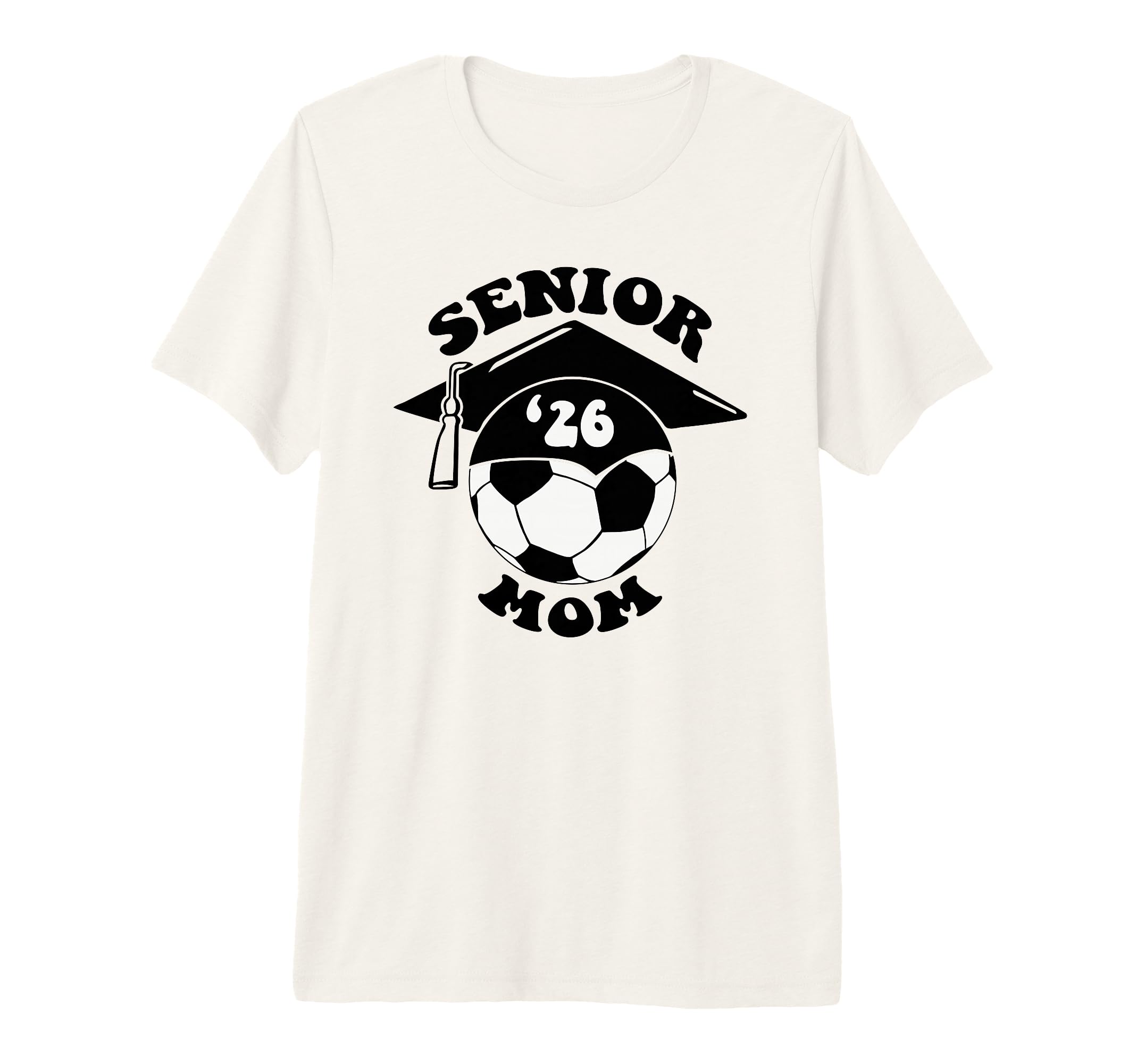 Soccer Senior Mom 2026 Graduation T-Shirt - Aesthetic Graphic Men Women
