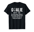 Ice Hockey Goalie Ice Hockey T-Shirt - Minimalist Print for Adults
