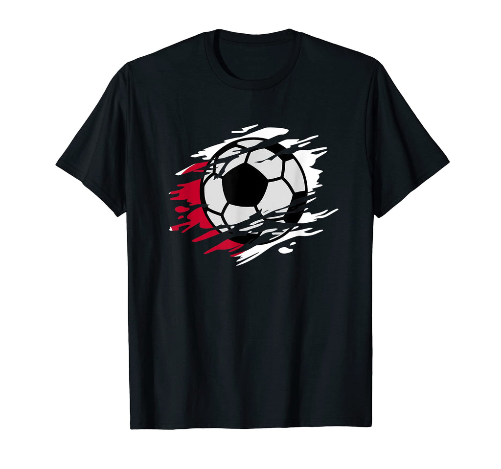 Japan Football And Japanese Flag T-Shirt - Custom Art Print for Adults