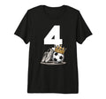 4 Soccer Birthday Gift Soccer Fan T-Shirt - Custom Art Print for Adults