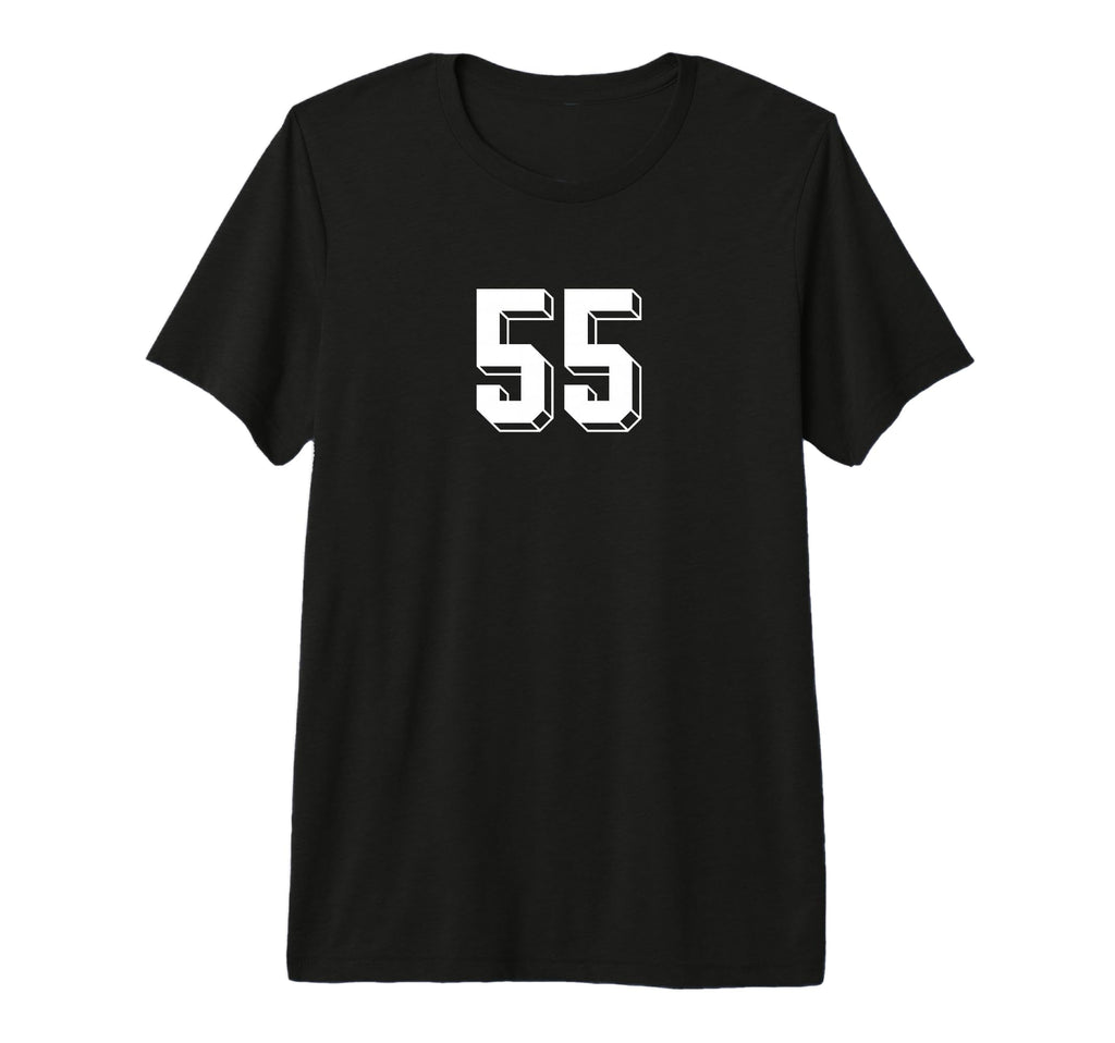 Number 55 80S 90S Soccer Team Jersey T-Shirt - Graphic Print Unisex