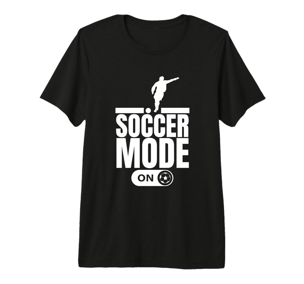 Soccer Mode Funny Soccer Player Tri T-Shirt - Casual Everyday Wear Unisex
