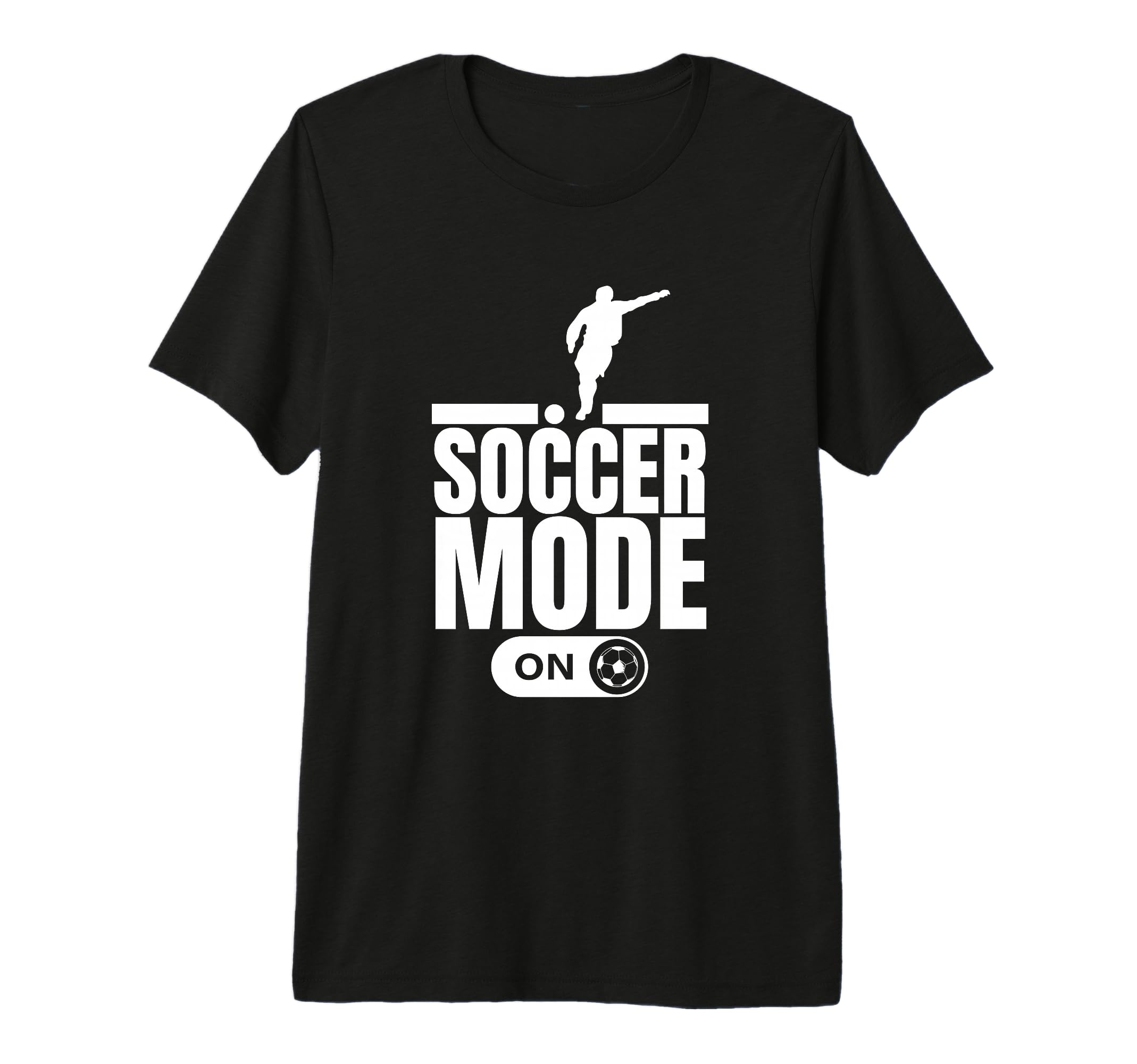 Soccer Mode Funny Soccer Player Tri T-Shirt - Casual Everyday Wear Unisex