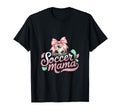 Soccer Mama Coquette Bow Sideline Soccer T-Shirt - Custom Art Print Unisex