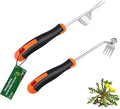 2025 Hand Weeder Tool, Rubber Handle Manual Weeder Puller Tool, Uprooting Weeding Tools, Crack Weeder Crevice, 4 Teeth Weeding Tool, Weeding Artifact Tool for Gardening (2 Pcs)