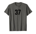 Number 37 80S 90S Soccer Team Jersey T-Shirt - Graphic Print Unisex