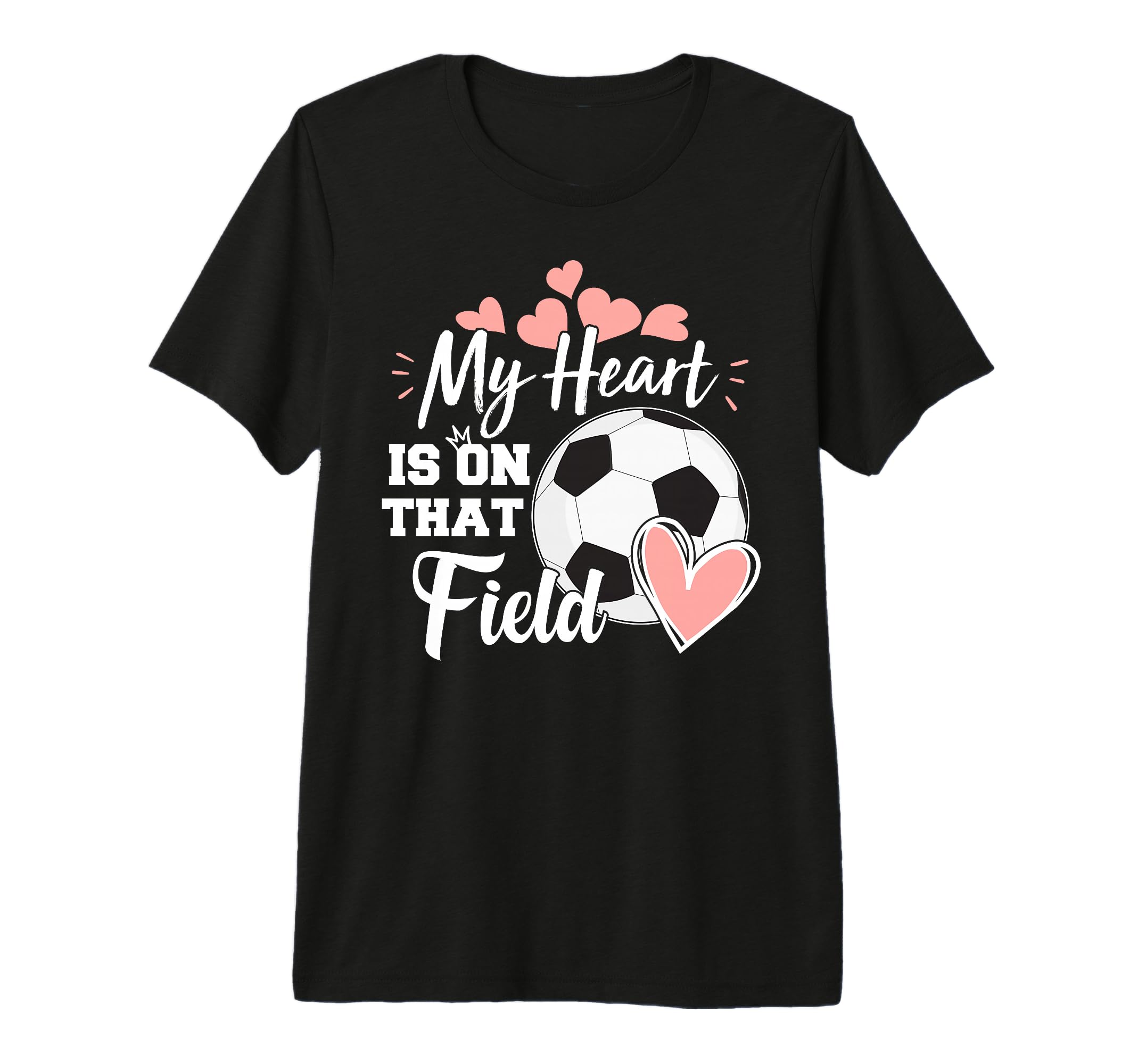 My Heart Is That Soccer Field Funny T-Shirt - Minimalist Print Men Women