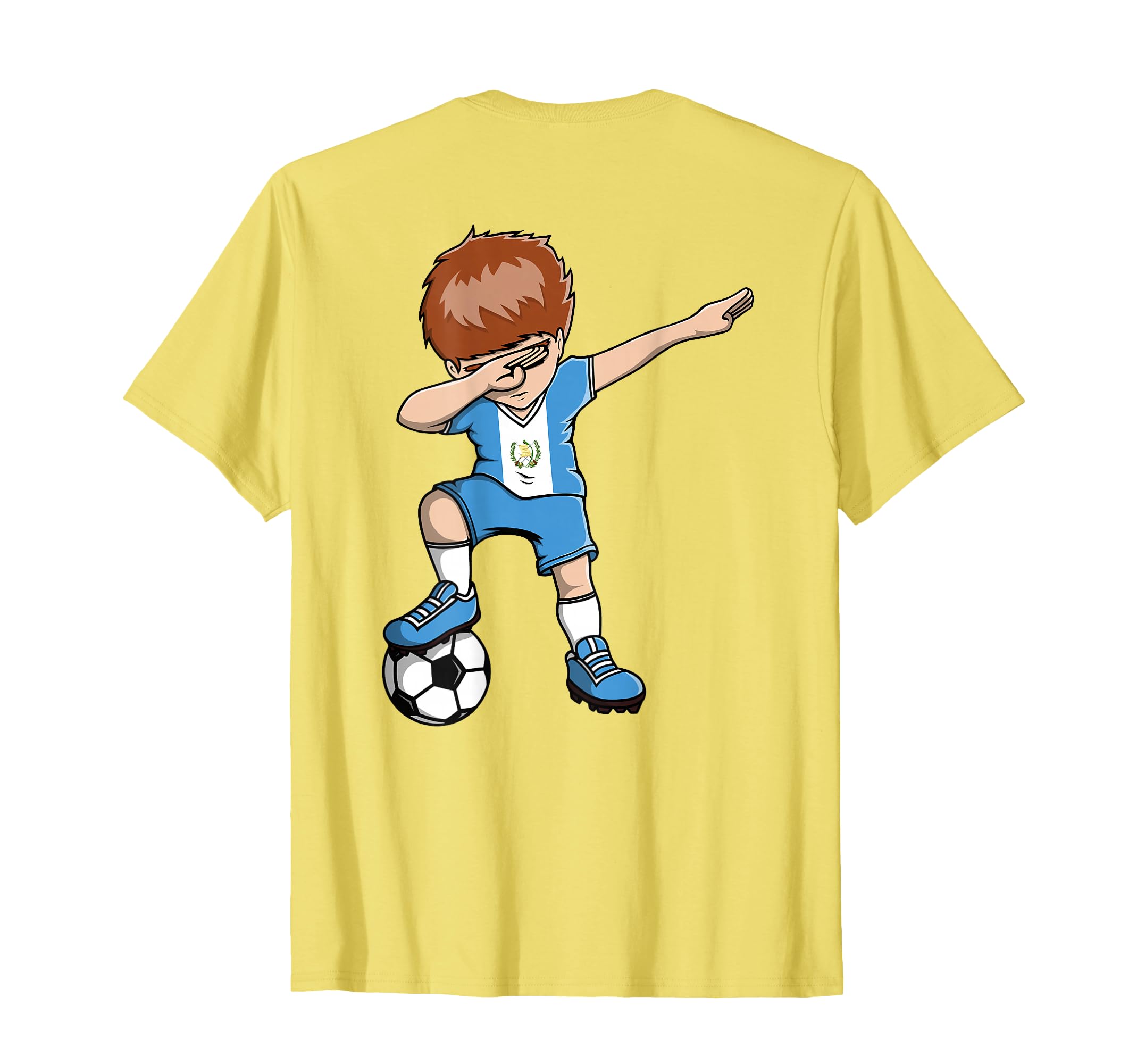 Dabbing Soccer Guatemala Jersey T-Shirt - Fun Novelty Design for Adults