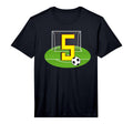 Number 5 5Th Birthday Soccer 5 Years T-Shirt - Fun Novelty Design Unisex