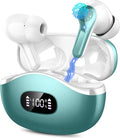 Wireless Earbuds, 2025 Bluetooth Headphones 5.3 HiFi Stereo Ear buds with ENC Noise Cancelling Mics, 40H Bluetooth Earbuds with Dual LED Display Charging Case, IP7 Waterproof Earphones for Android iOS