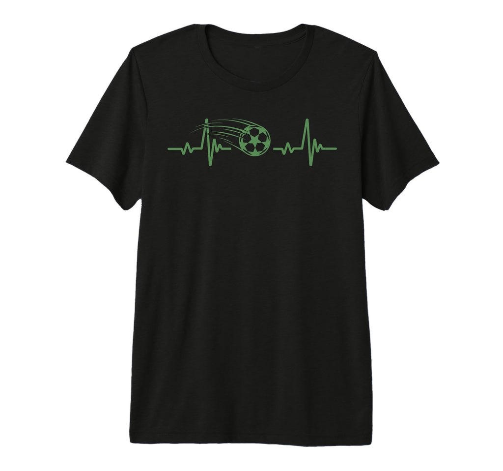 Soccer Heartbeat Tees Soccer Ball T-Shirt - Novelty Apparel Men Women