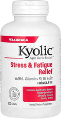 Kyolic Aged Garlic Extract, Formula 101 Stress & Fatigue Relief, 200 Tablets