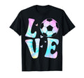 Soccer Love Ball Tie Dye Soccer Player T-Shirt - Custom Art Print Unisex