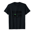 Soccer Is Life I Just Pay It Black T-Shirt - Graphic Print Men Women