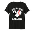 Busy Raising Ballers Soccer Baseball T-Shirt - Aesthetic Graphic Unisex