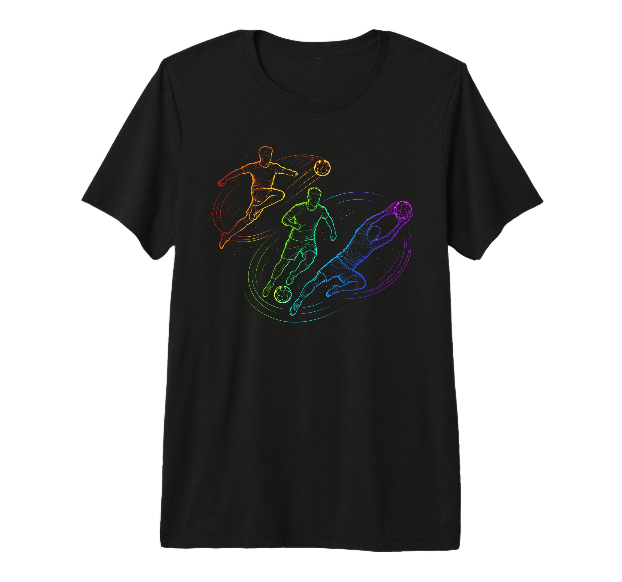 Soccer Goalie Player Sports Tri Blend T-Shirt - Trendy Graphic Men Women