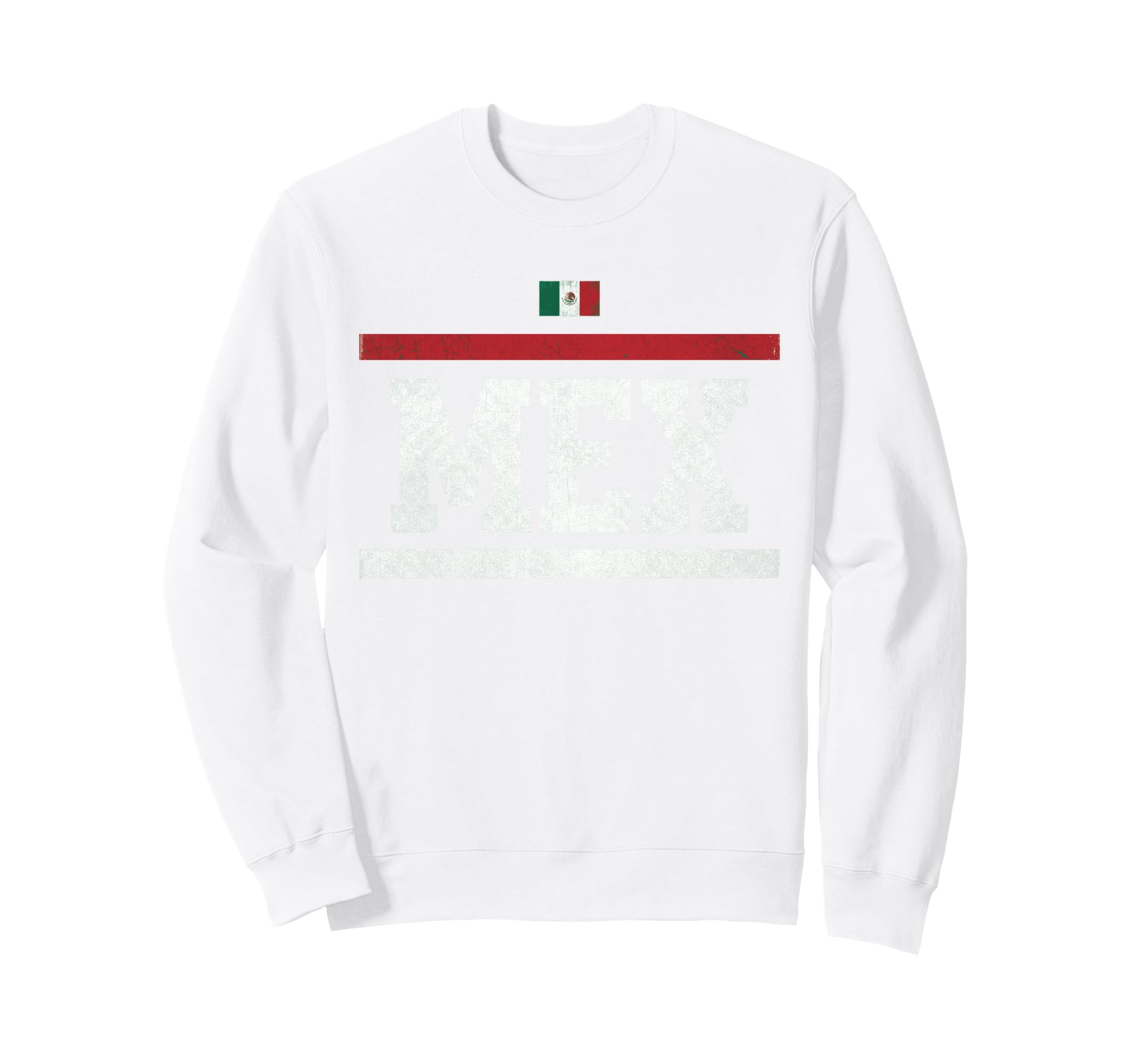 Mexico Flag Mexican Hispanic Pride Sweatshirt - Graphic Print Unisex
