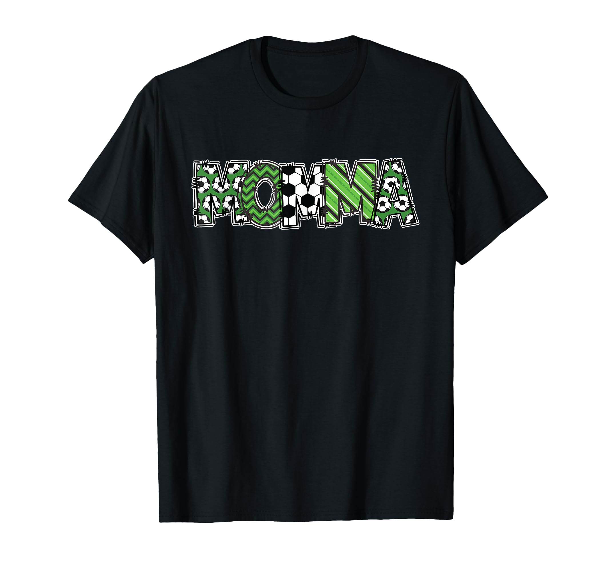 Soccer Mommy Momma Birthday Party T-Shirt - Trendy Graphic for Adults