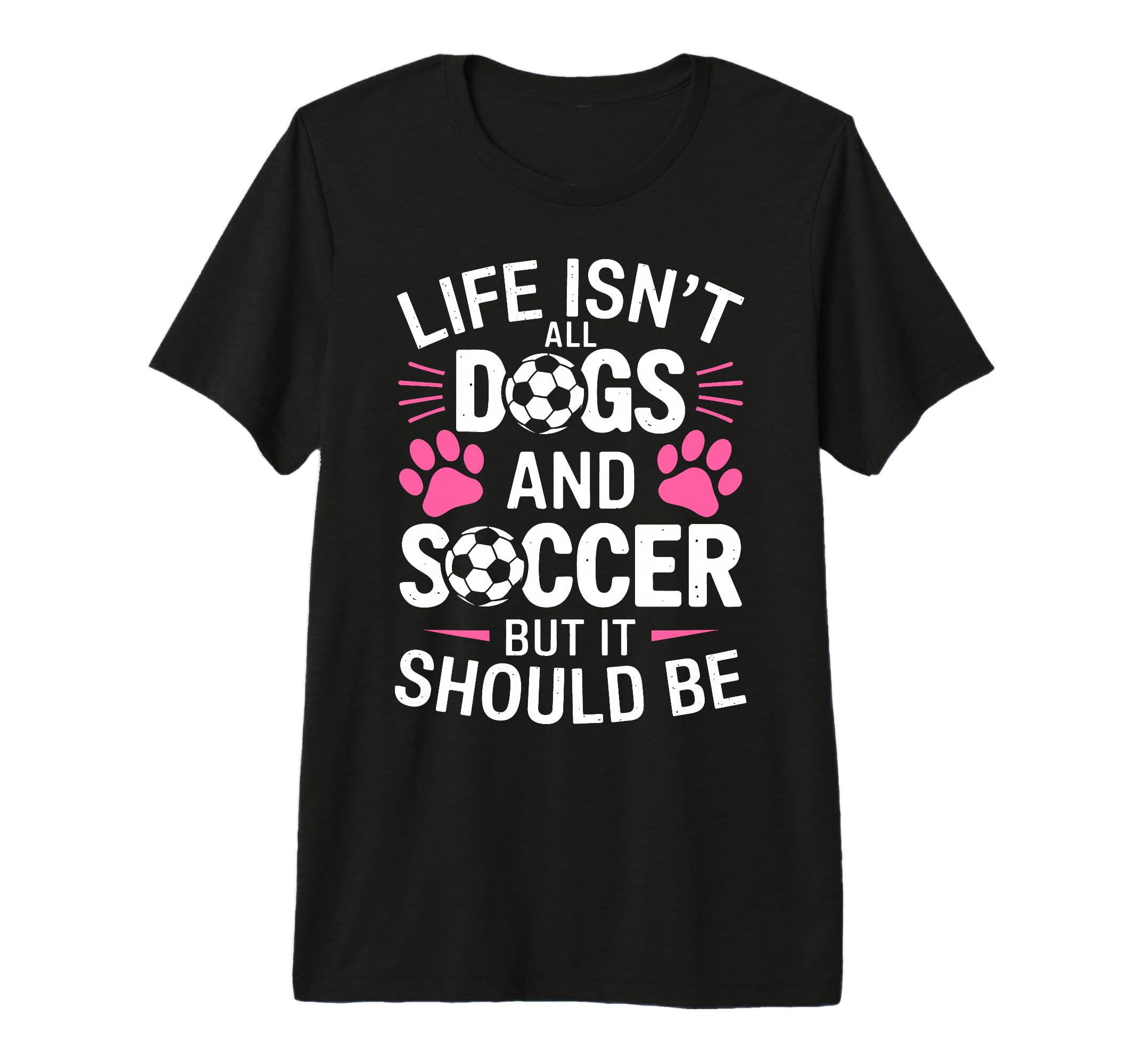 Dogs And Soccer Funny Soccer Tri Blend T-Shirt - Novelty Apparel Men Women
