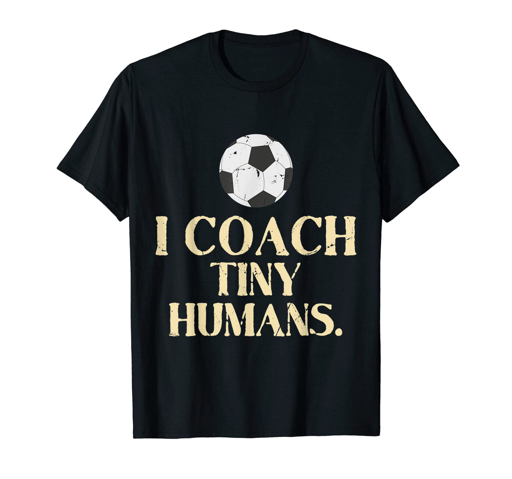 Soccer Coach Tiny Humans Soccer Game T-Shirt - Minimalist Print for Adults
