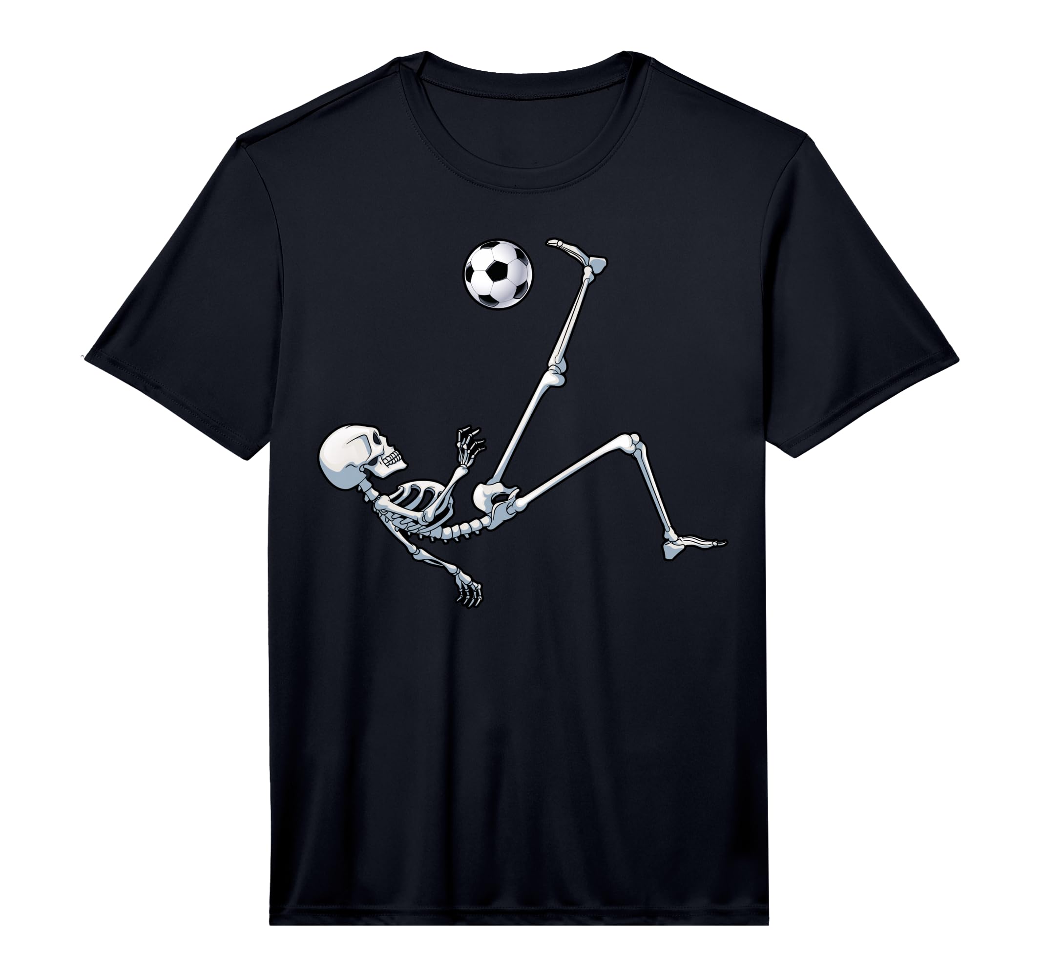 Skeleton Soccer Football Halloween T-Shirt - Unique Graphic for Adults