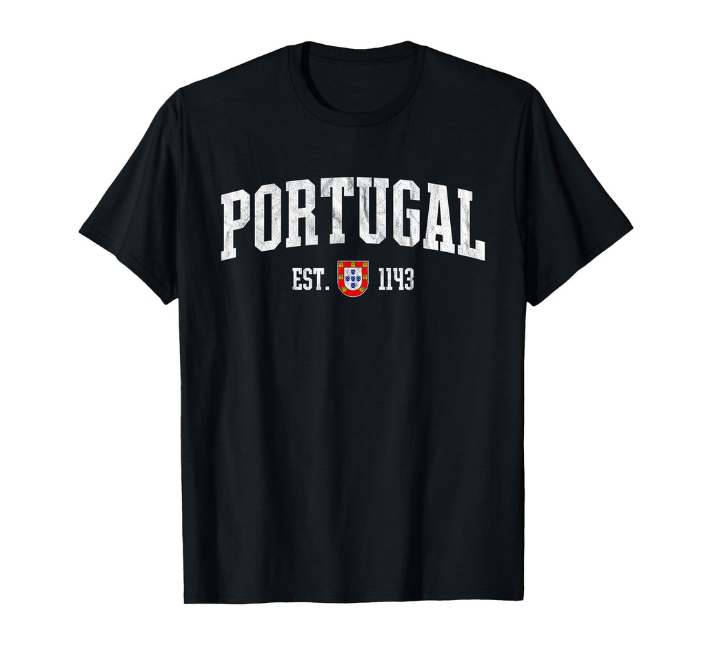 Portugal Est 1143 Portuguese Flag T-Shirt - Custom Art Print Men Women