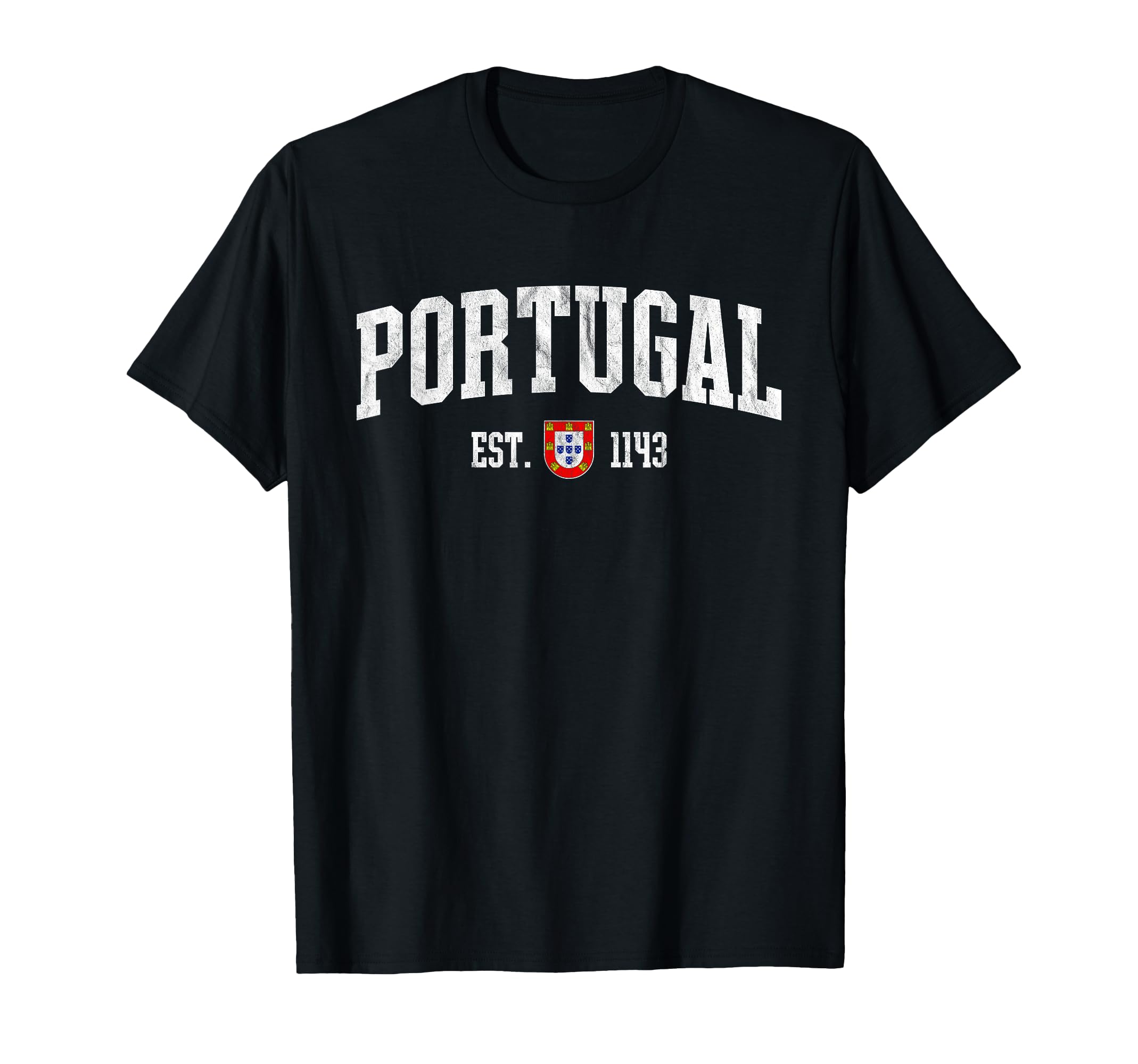 Portugal Est 1143 Portuguese Flag T-Shirt - Custom Art Print Men Women