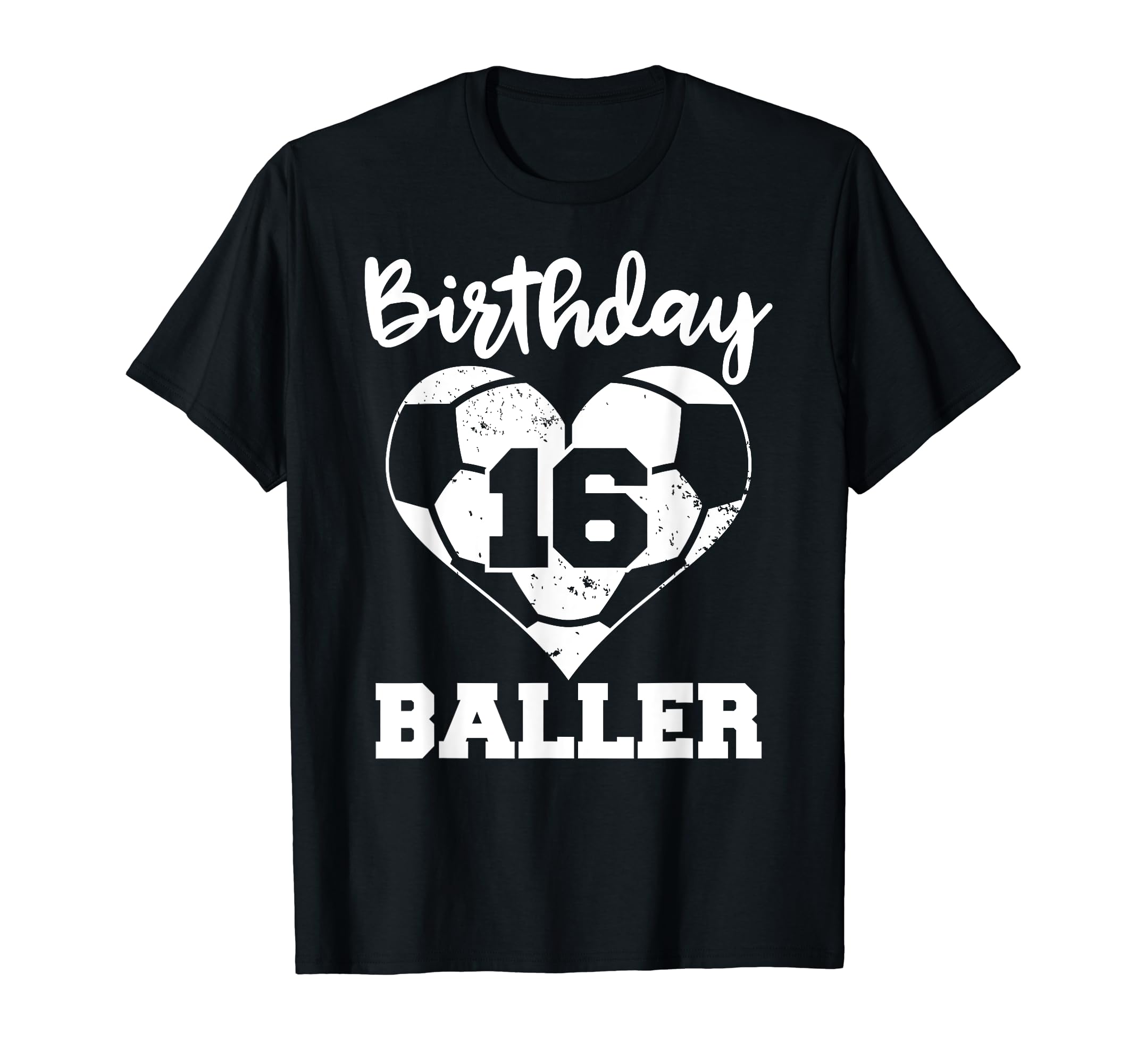 16Th Birthday Baller Funny 16 Year T-Shirt - Minimalist Print for Adults