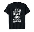 My Favorite Hockey Goalie Cousin Hockey T-Shirt - Graphic Print for Adults
