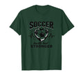 Soccer Hearts Beat Stronger Football T-Shirt - Unique Graphic Men Women