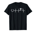 Soccer Heartbeat Heart Soccer Player T-Shirt - Custom Art Print Men Women