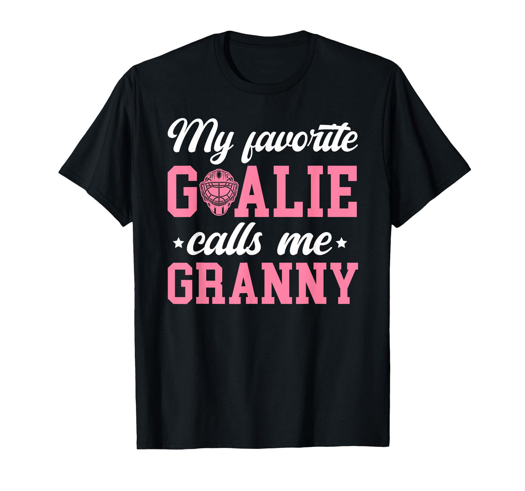 Proud Ice Hockey Goalie Granny T-Shirt - Minimalist Print for Adults
