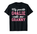 Proud Ice Hockey Goalie Granny T-Shirt - Minimalist Print for Adults