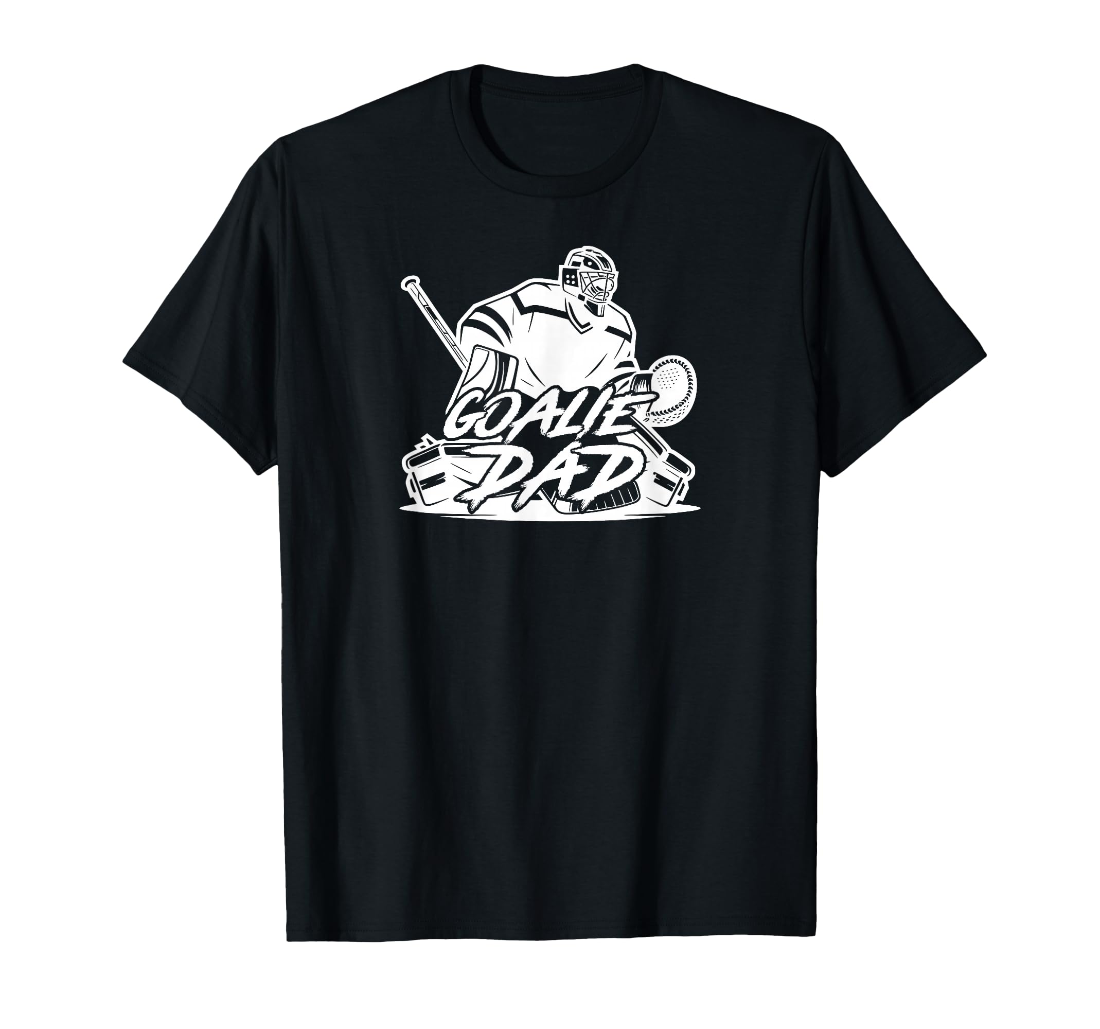 Ice Hockey Goalie Dad Hockey Keeper T-Shirt - Custom Art Print Unisex
