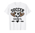 Soccer Sister Womens Soccer Sister T-Shirt - Unique Graphic for Adults