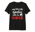 Proud Ice Hockey Goalie Nana Hockey T-Shirt - Aesthetic Graphic Men Women