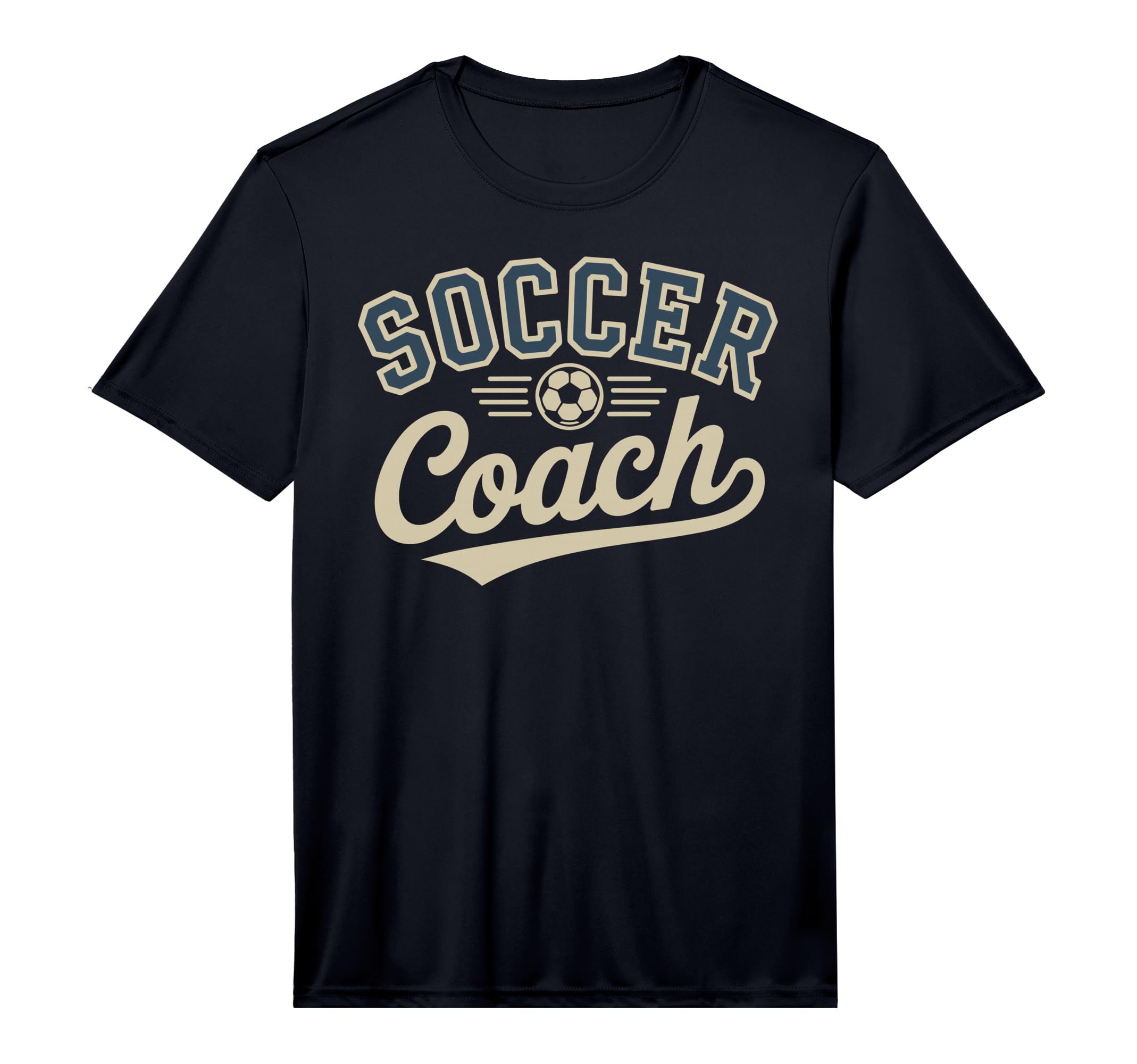 Mens Soccer Coach Performance T-Shirt - Casual Everyday Wear for Adults