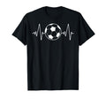 Soccer Heartbeat Football Pulse Lover T-Shirt - Aesthetic Graphic Unisex