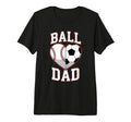 Mens Ball Dad Heart Baseball And T-Shirt - Aesthetic Graphic for Adults