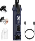 Casfuy 6-Speed Dog Nail Grinder – 50%+ Boost Power Dog Nail Trimmers Quiet with Dust Cap & 2 LED Lights & 2000mAh Battery & 4.8V Motor Electric Pet Toenail File Tool for Large Medium Small Dogs Cats