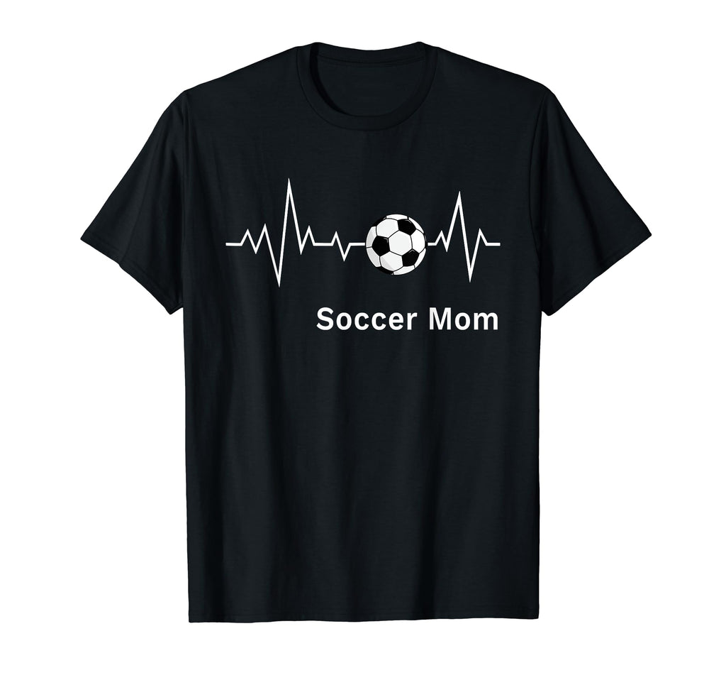 Soccer Moms Soccer Mom Heartbeat T-Shirt - Custom Art Print for Adults