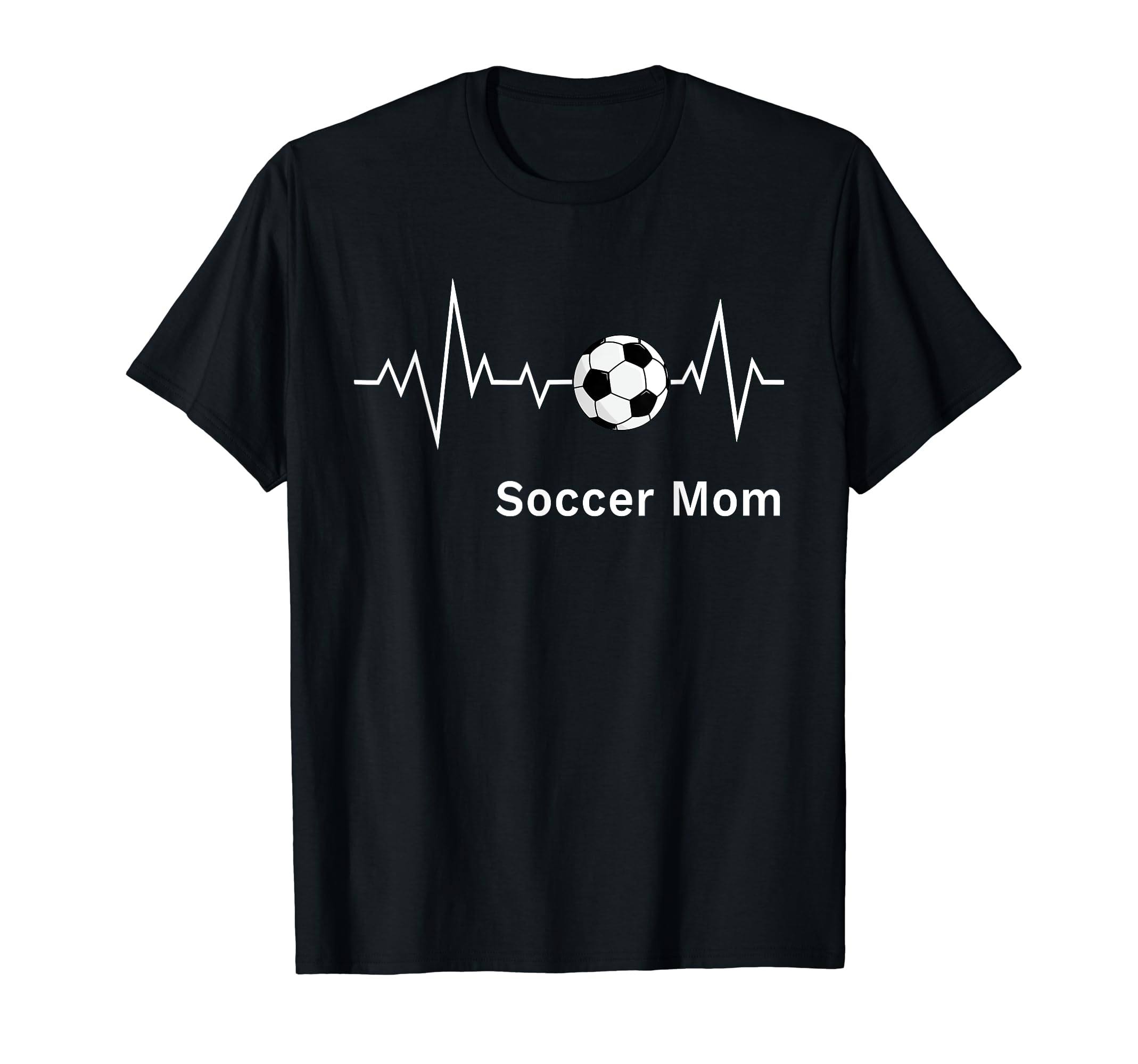 Soccer Moms Soccer Mom Heartbeat T-Shirt - Custom Art Print for Adults