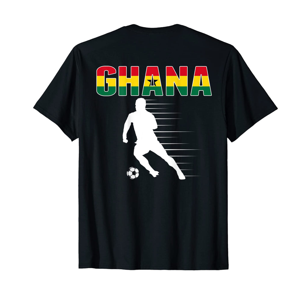 Ghana Soccer Lovers Jersey Ghanian Flag T-Shirt - Graphic Print Unisex