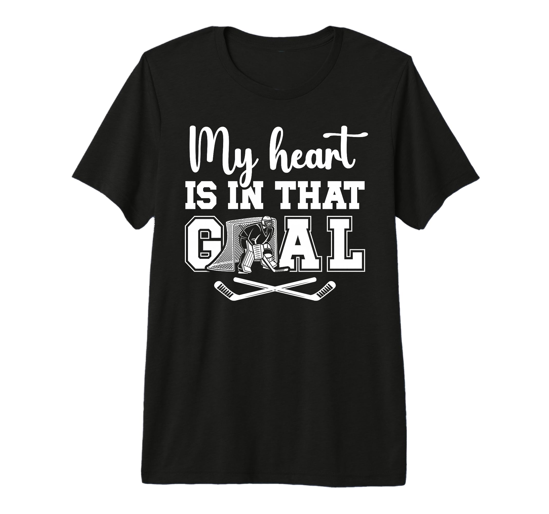 Proud Hockey Goalkeeper Mom Hockey T-Shirt - Custom Art Print Unisex