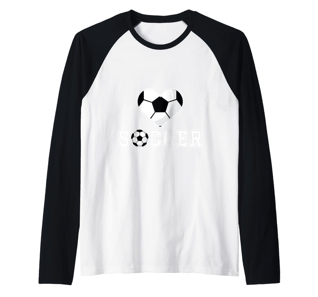 Love Soccer Heart Ball Play Gift Sports Hoodie - Graphic Print for Adults