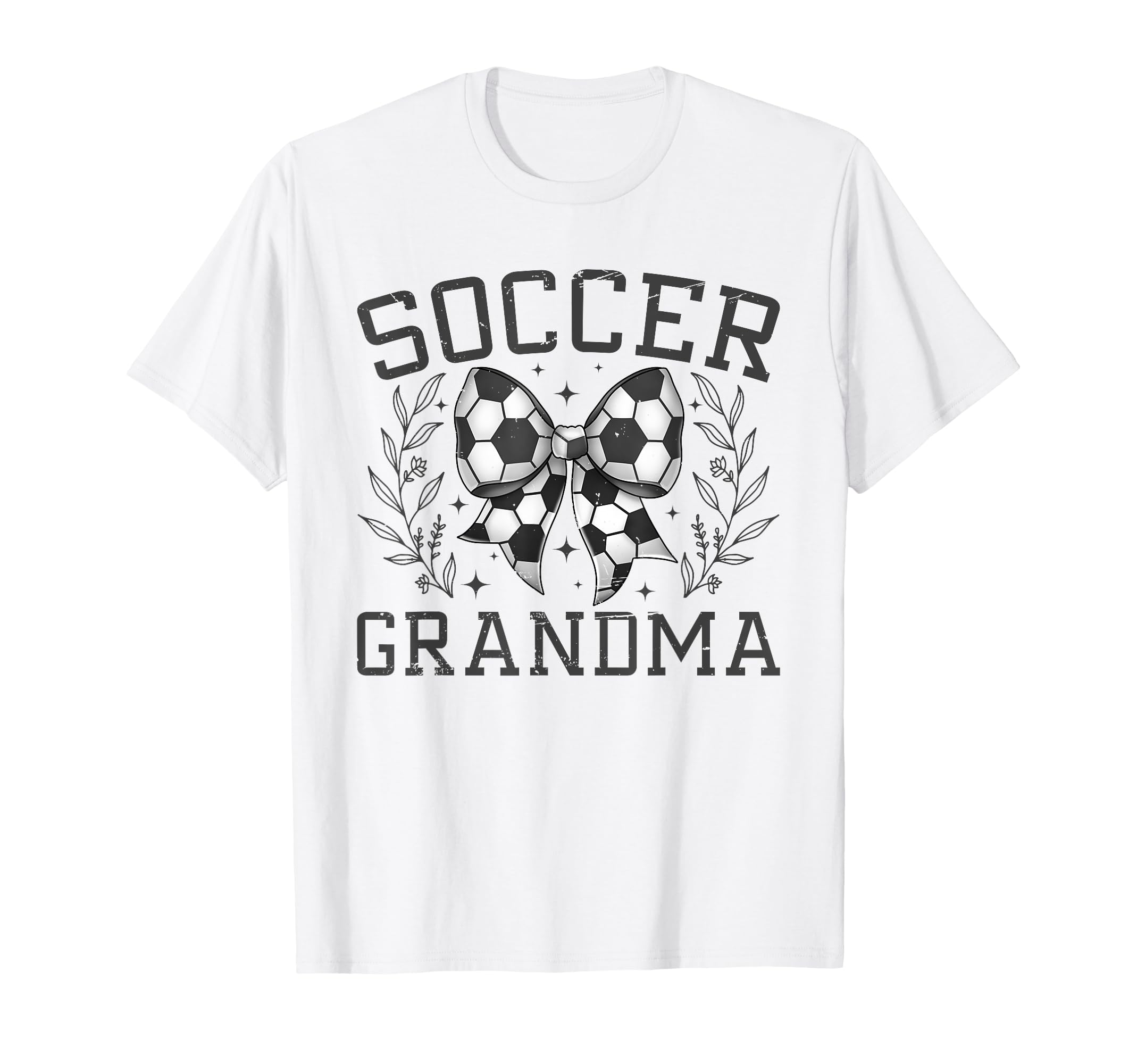 Coquette Bow Soccer Grandma Game Day T-Shirt - Minimalist Print Men Women