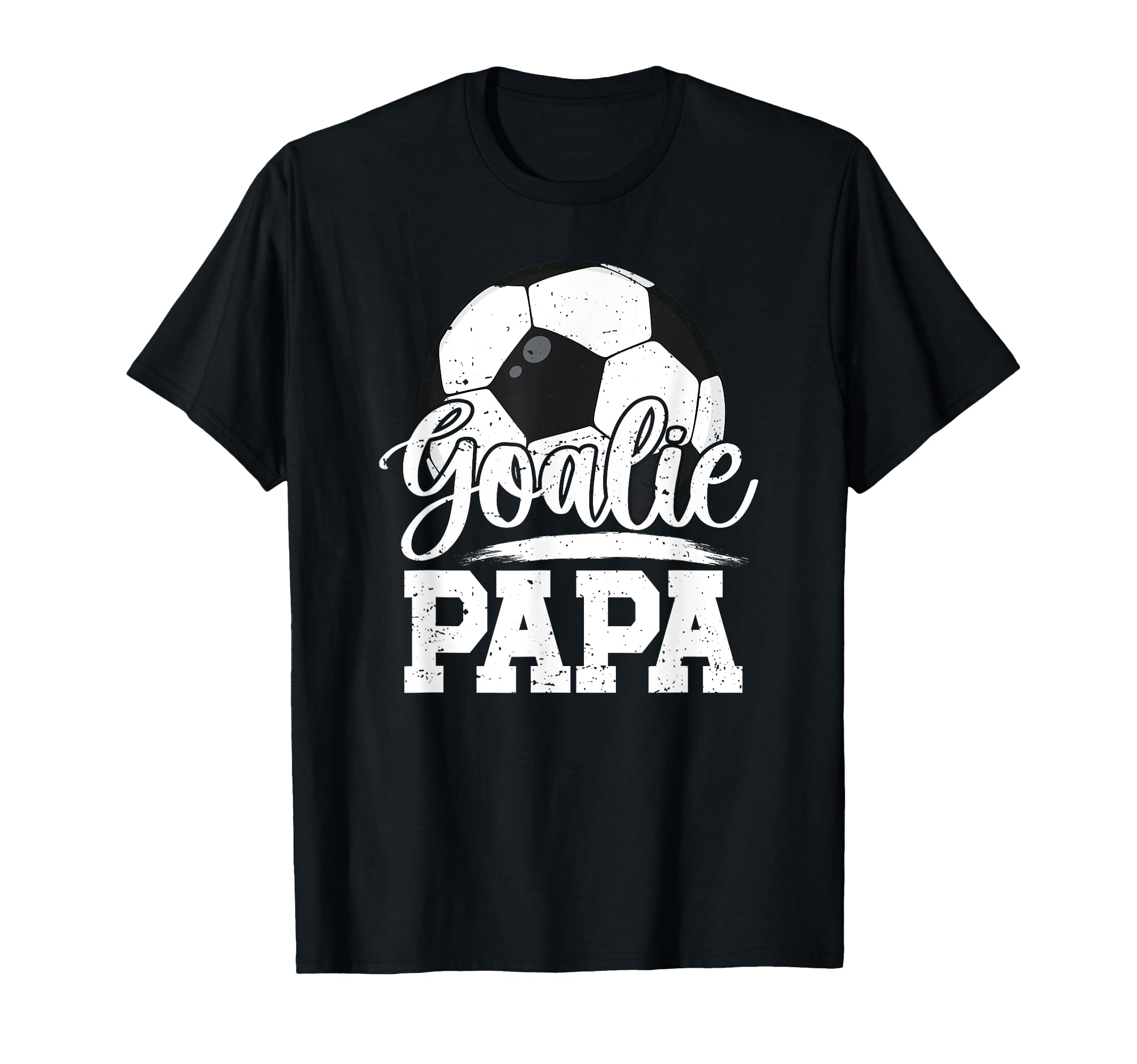 Soccer Goalie Papa Grandpa Papa T-Shirt - Casual Everyday Wear for Adults